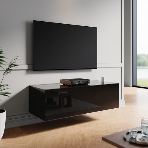 100cm high gloss floating - 100cm, tv