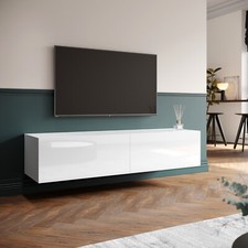 White Floating TV Unit Cabinet