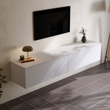 160cm White Floating TV Stand